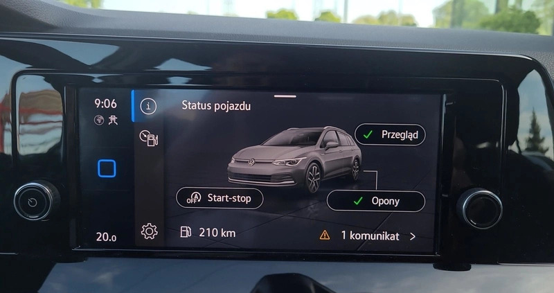 Volkswagen Golf cena 81900 przebieg: 94600, rok produkcji 2021 z Przedecz małe 326